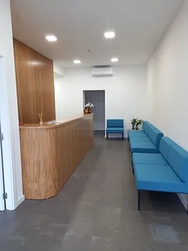 Receção e sala de espera da Clínica do Paião